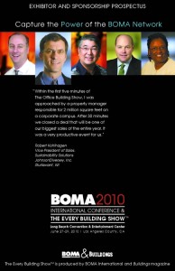 Capture the Power of the BOMA Network: BOMA 2010 Exhibitor and Sponsorship Prospectus