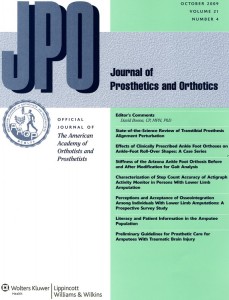 Journal of Prosthetics and Orthotics
