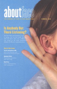 About Face--The Journal of Face-to-Face Marketing About Face--The Journal of Face-to-Face Marketing