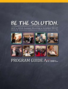 ACC 2010 Annual Meeting "BE THE SOLUTION" Program Guide