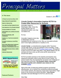AWSP's Principal Matters e-Newsletter